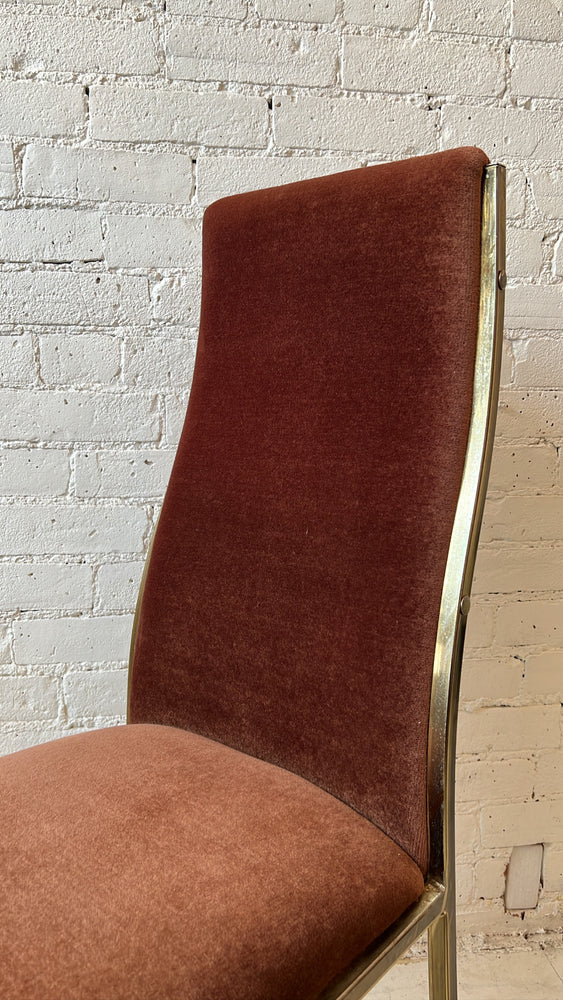 Vintage Faux Mohair Dining Chair Set