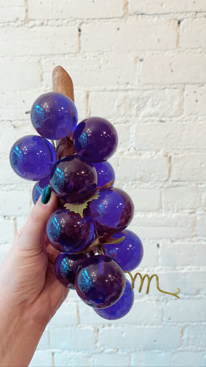 Vintage Purple Lucite Grapes