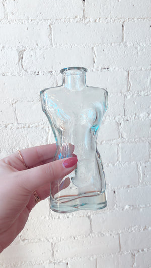 
            
                Load image into Gallery viewer, Clear Nude Lady Vase
            
        