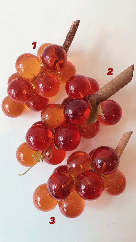 
            
                Load image into Gallery viewer, Vintage Orange Lucite Grapes
            
        