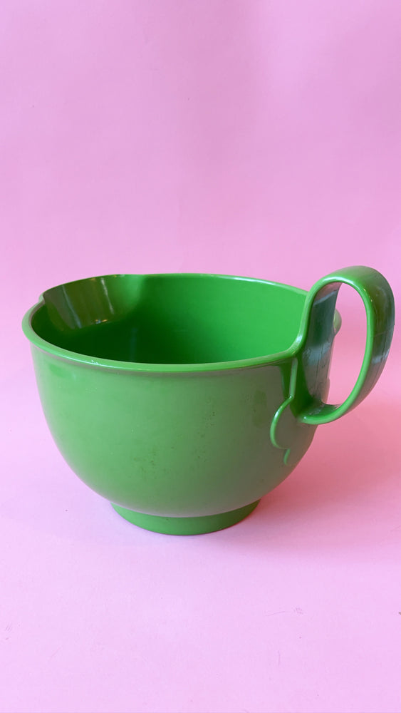 Vintage Mid Century Modern Large Green Dansk Plastic Handled Mixing Bowl