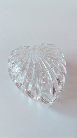 Crystal Heart Ring Dish
