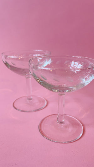 Vintage Glass Coupes