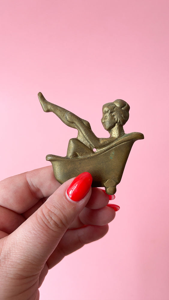 
            
                Load image into Gallery viewer, Vintage Brass Lady in a Tub
            
        