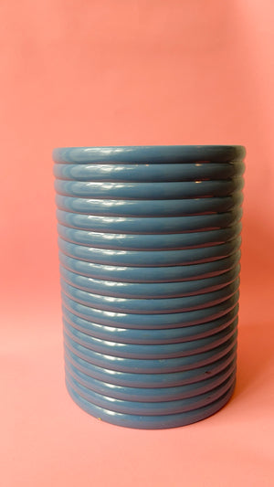 
            
                Load image into Gallery viewer, Vintage 80&amp;#39;s Ribbed Waste Bin
            
        