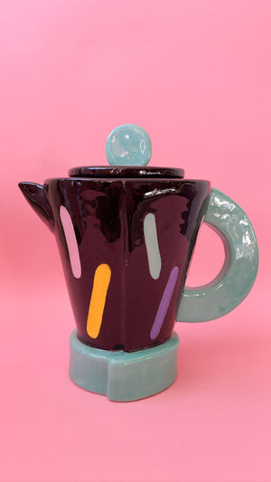 
            
                Load image into Gallery viewer, Vintage 1980’s Ceramic Teapot
            
        