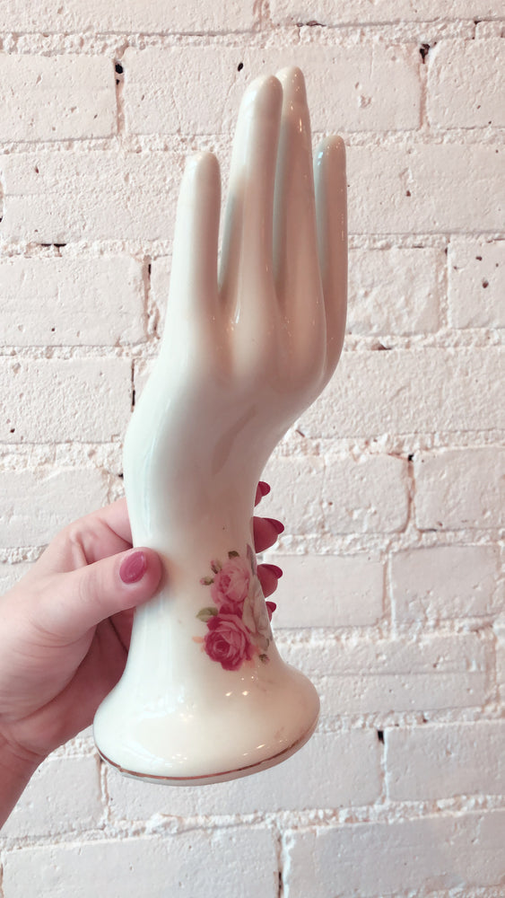 
            
                Load image into Gallery viewer, Vintage Ceramic Hand Ring Holder
            
        