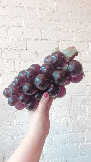Vintage Purple Lucite Grapes