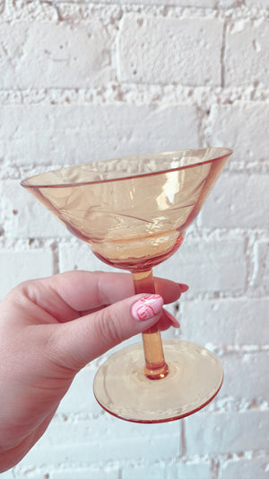 
            
                Load image into Gallery viewer, Vintage Amber Martini Glasses
            
        