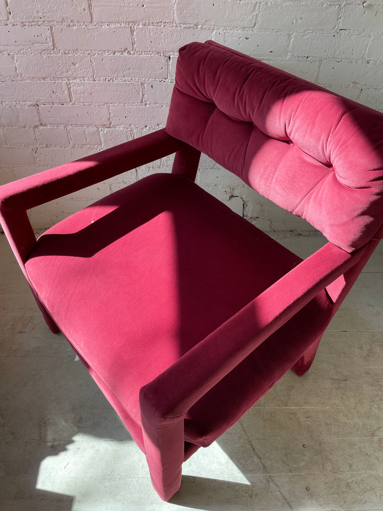Vintage Milo Baughman Style Parsons Chair