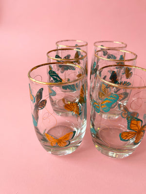 Vintage Butterfly Glasses