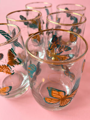 Vintage Butterfly Glasses