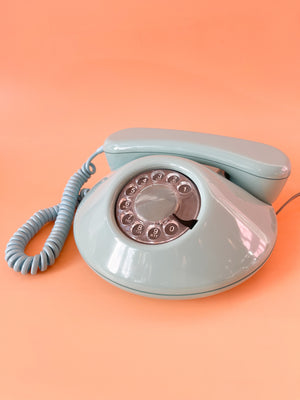 Vintage 80's Pancake Rotary Phone
