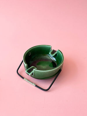 
            
                Load image into Gallery viewer, Vintage Ceramic Ashtray with Handle
            
        