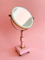 Vintage 1970's Pink Vanity Mirror