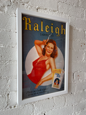 
            
                Load image into Gallery viewer, Vintage Raleigh Cigarette Ad
            
        