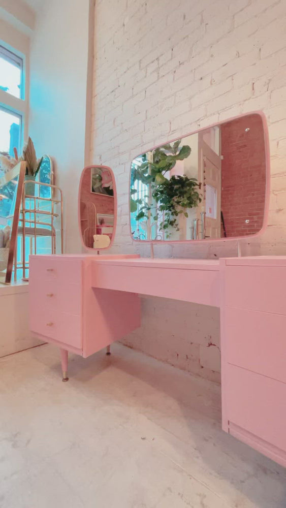 
            
                Load and play video in Gallery viewer, Atomic Pink Vintage Vanity
            
        
