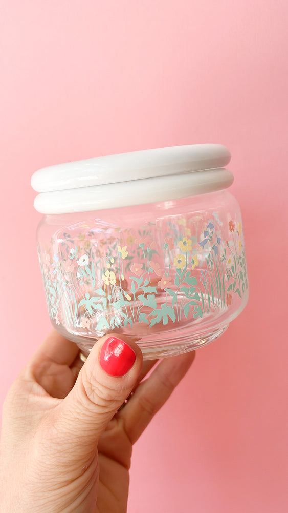Vintage Glass Stash Jars