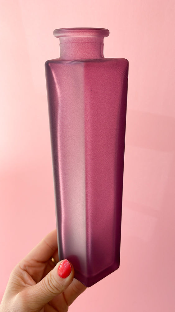 Vintage Frosted IKEA Glass Vase
