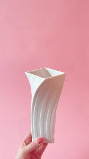 
            
                Load image into Gallery viewer, Vintage Mikasa Ceramic Twist Vase
            
        