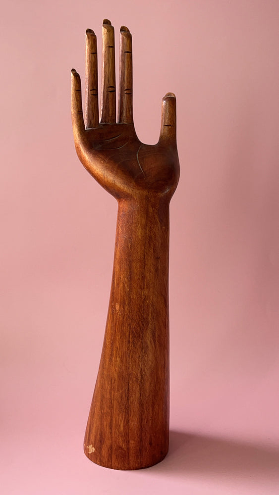 Vintage XL Wooden Arm & Hand
