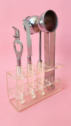 
            
                Load image into Gallery viewer, Vintage Lucite Bar Set
            
        