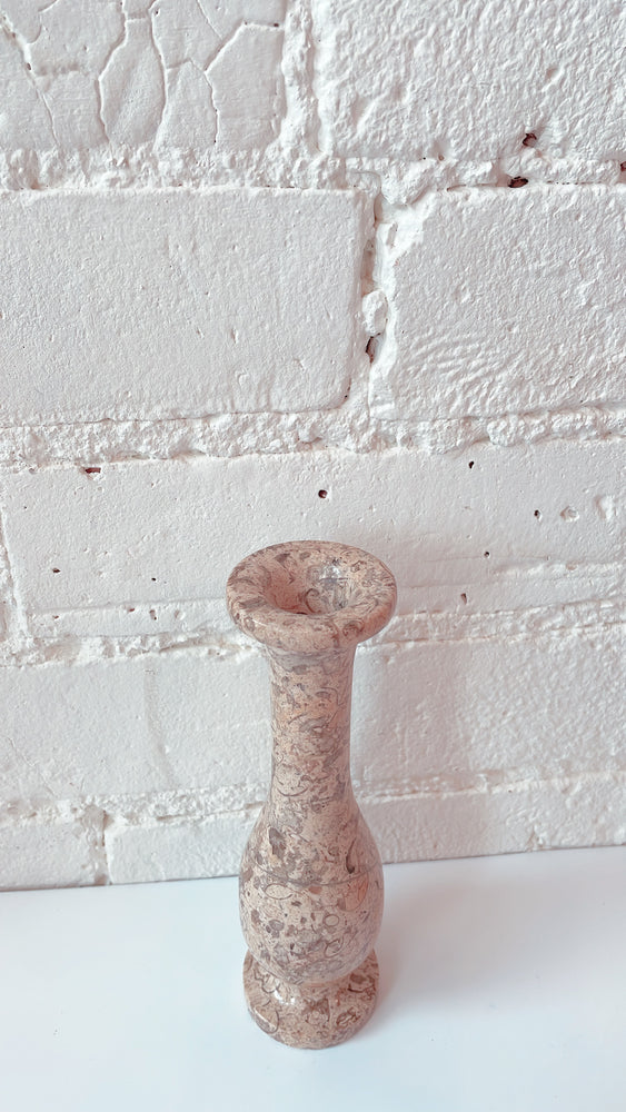 Vintage Stone Bud Vase