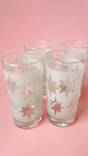 
            
                Load image into Gallery viewer, Vintage 1950&amp;#39;s Frosted Star Glasses
            
        