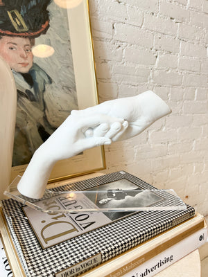 
            
                Load image into Gallery viewer, John Cutrone Sculpture Hands Austin Productions 1984 Lucite Base
            
        