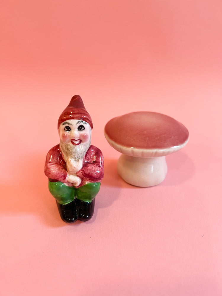 Gnome and Mushroom Salt and Pepper