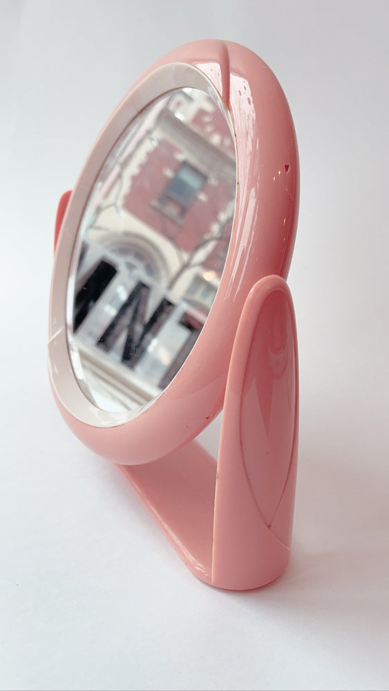 Vintage Pink Vanity Mirror