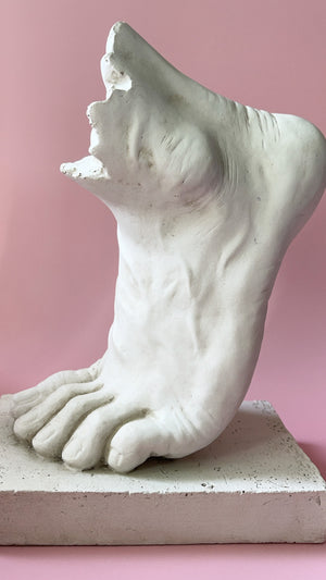 Vintage TMS Vitruvian Foot Statue