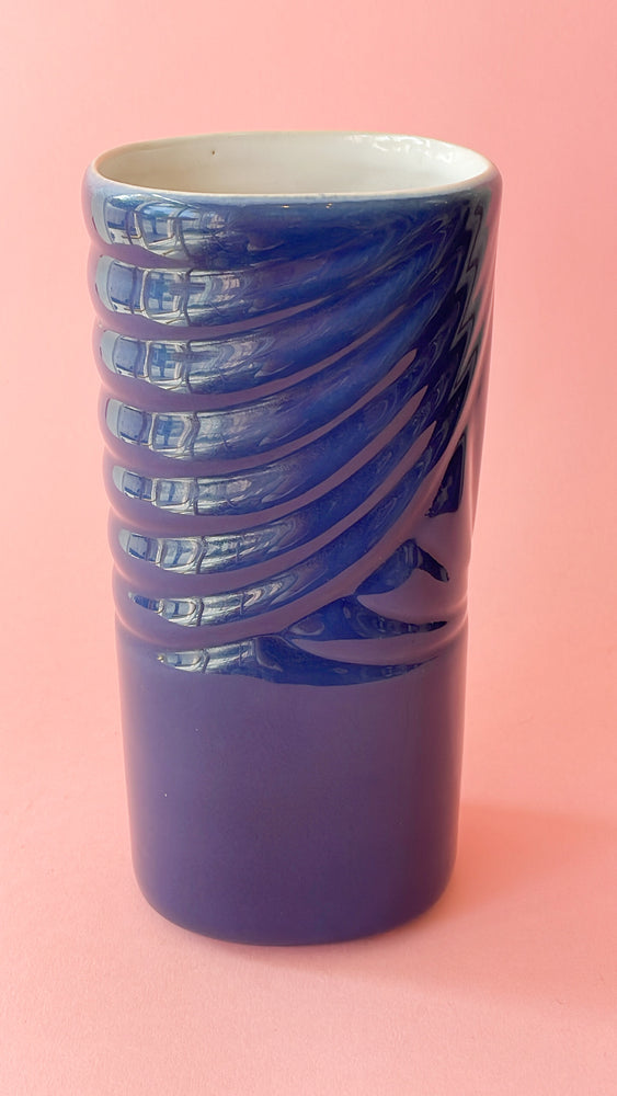 Vintage Ceramic Blue Vase