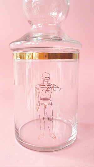 Vintage Robot Stash Jar