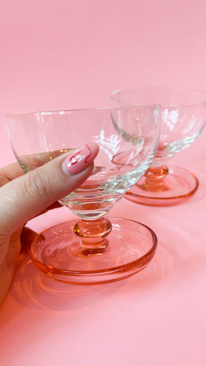 Vintage Champagne Coupes