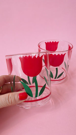 Vintage Tulip Glasses