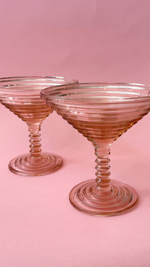 
            
                Load image into Gallery viewer, Vintage 1960&amp;#39;s Anchor Hocking Manhattan Martini Glasses
            
        
