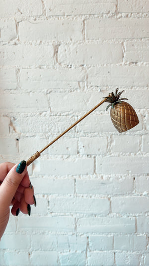 
            
                Load image into Gallery viewer, Brass Pineapple Candle Snuffer
            
        