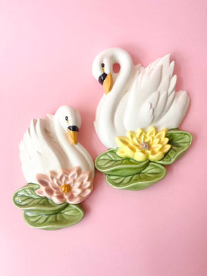 Vintage Ceramic Swans