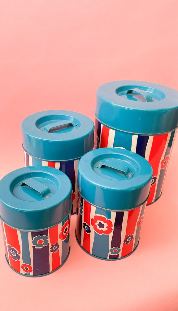 Vintage Retro Nesting Canisters