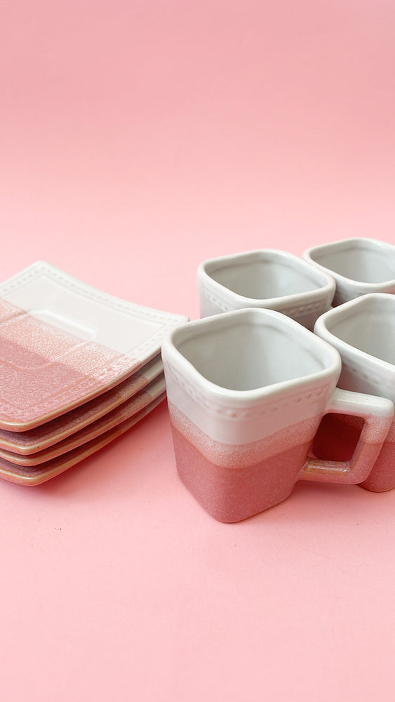 Vintage Ceramic Demi Tass Espresso Cups & Saucers