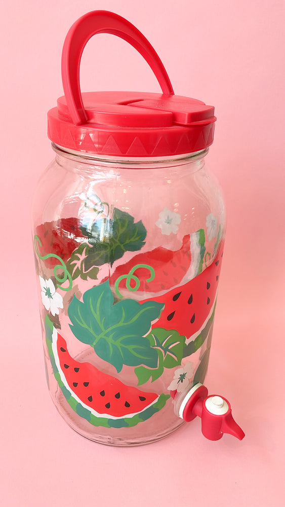 
            
                Load image into Gallery viewer, Vintage Watermelon Juice Jug with Spigot
            
        