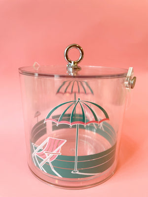 Vintage Ice Bucket with Lid