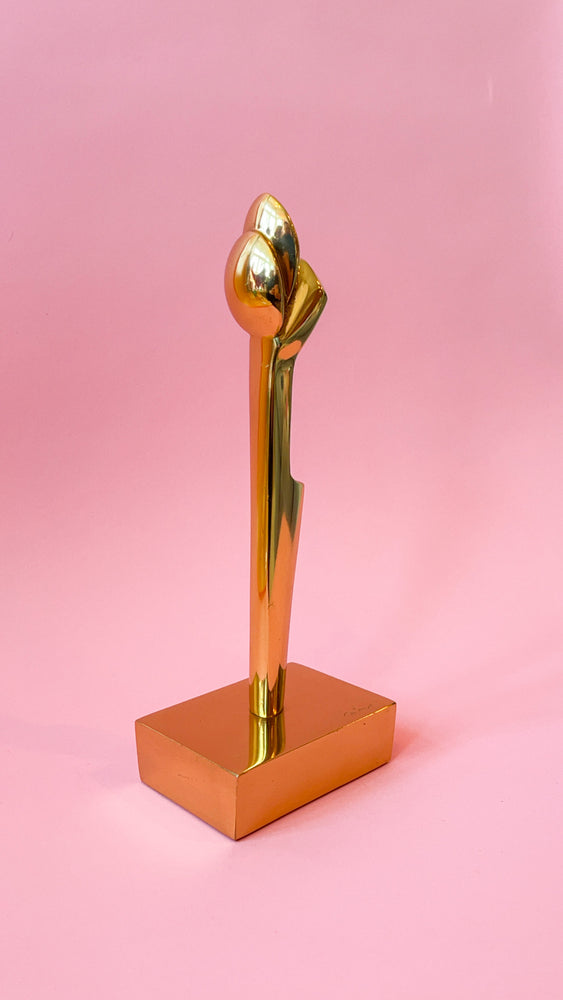 
            
                Load image into Gallery viewer, Polished Bronze Abstract Sculpture by Canadian Sculptor May Marx
            
        