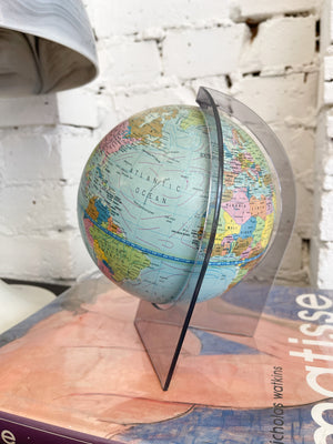 
            
                Load image into Gallery viewer, Vintage 1972 Smoked Lucite Scan-Globe Denmark
            
        