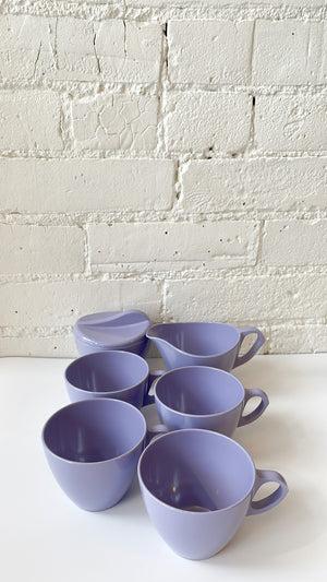 
            
                Load image into Gallery viewer, Vintage Melmac Coffee Cups with Sugar and Creamer
            
        