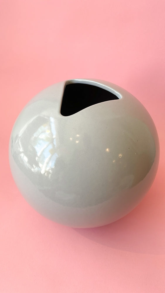 
            
                Load image into Gallery viewer, Vintage Ceramic Sphere Vase
            
        