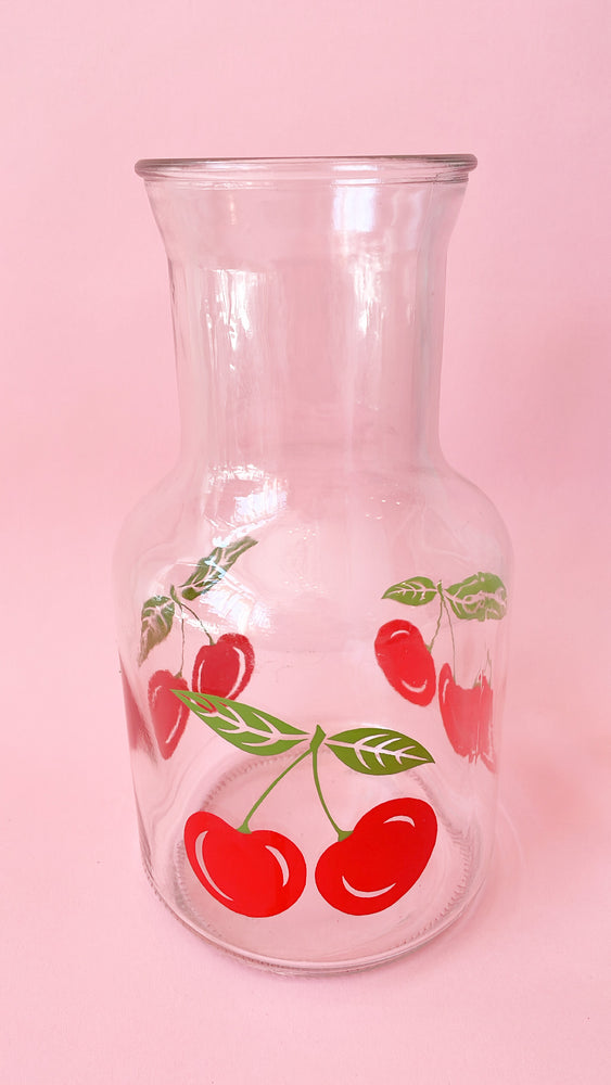 Vintage Cherry Juice Carafe/Pitcher