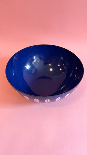 Vintage Cathrineholm Dark Blue Lotus Bowl
