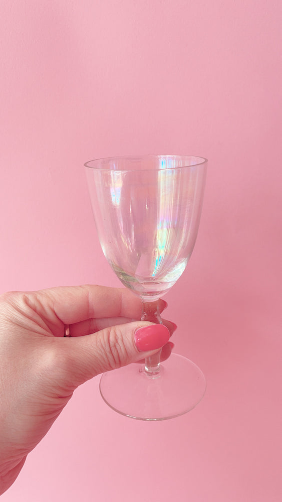 Vintage Iridescent Liqueur/Sherry Glasses